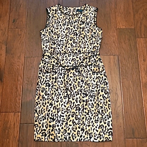 💰 Siena Studio sleeveless animal print dress size 10 - Picture 1 of 11